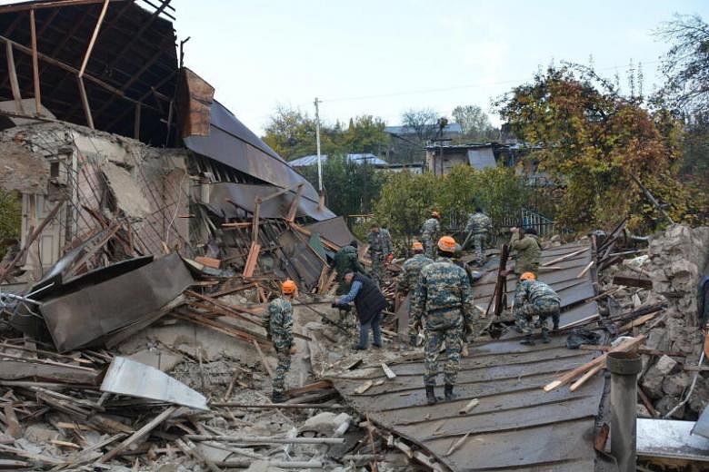 Poin utama dari kesepakatan damai Nagorno-Karabakh, yang berlaku mulai 10 November